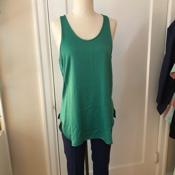 Theory Prestia Racerback Satin Tank Top sz M - Picture 2 of 7